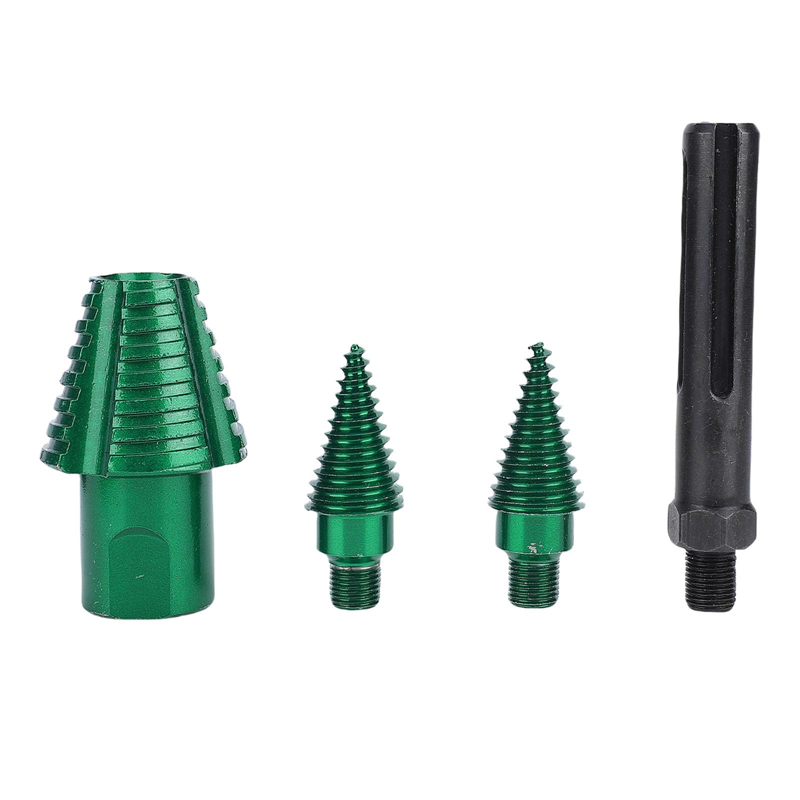 Kit de Brocas para partidor de Troncos, Broca cónica para Partir Madera Desmontable de Acero 45