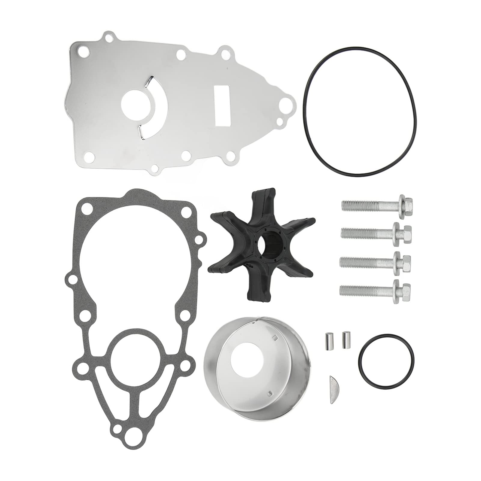 Kit Girante Pompa, Set Ricostruzione Pompa Acqua con Guarnizione Compatibile con Yamaha VZ200 VZ225 VZ250 VZ300, Ricambi per Motore Fuoribordo e Circuito Raffreddamento