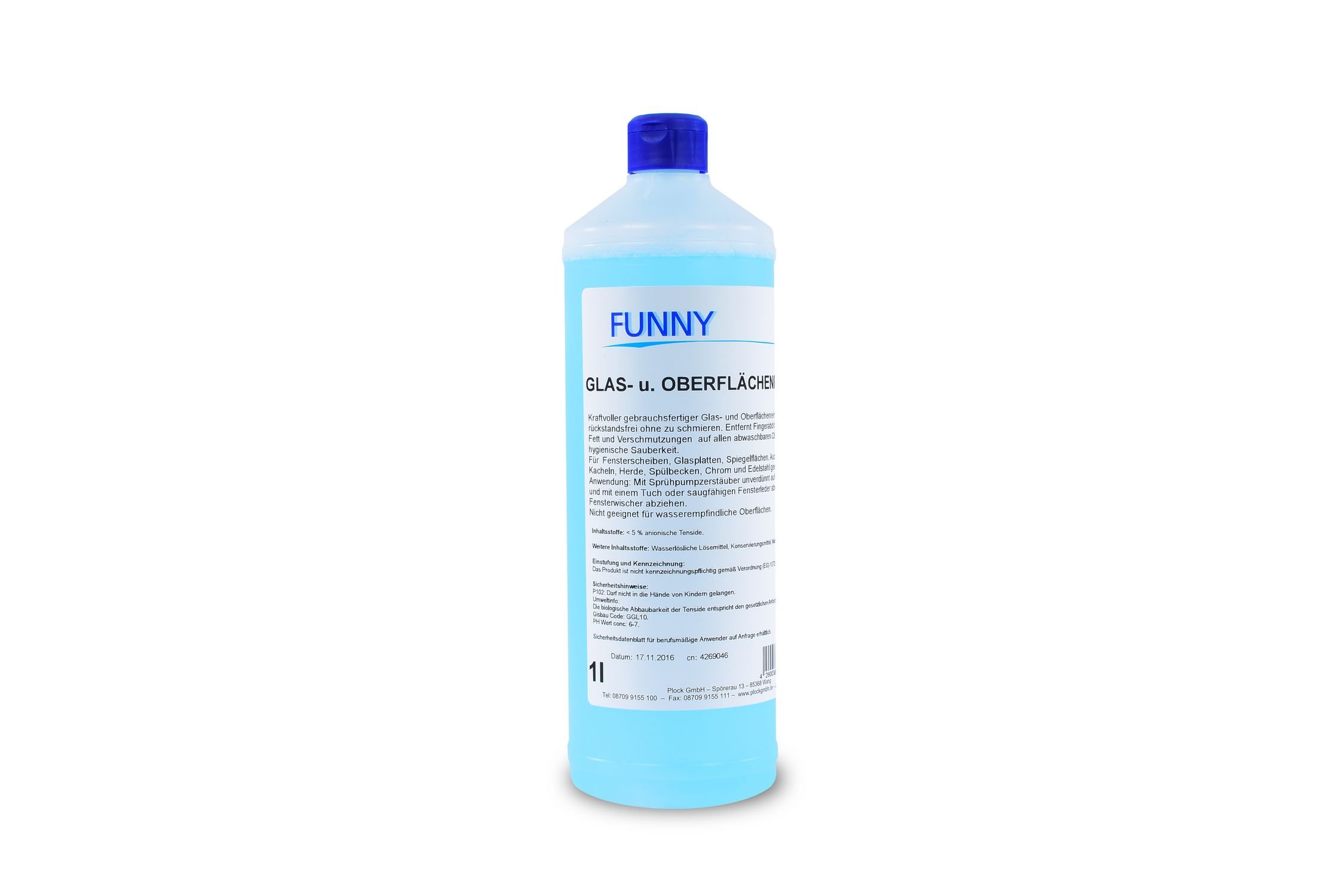 Funny AG-483 Glas- und Oberflächenreiniger, 1 L (12-er Pack)