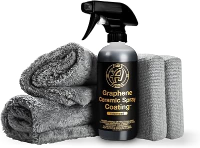 Adam\'s Advanced Graphene Ceramic Spray Coating Kit - 18+ Months Sprayable Graphene Oxide Ceramic Coating for Cars, Boats, RV\'s & Motorcycle - Adds Extreme Gloss, Depth, Shine & Protection