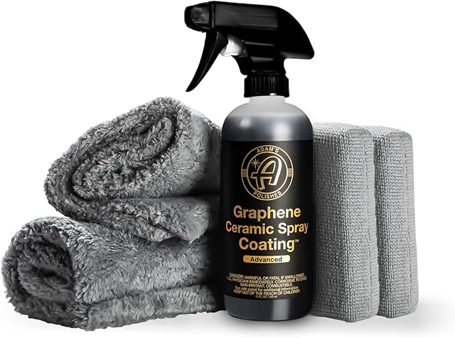 Adam's Polishes Advanced Graphene Ceramic Spray Coating Kit - 18+ Month Sprayable Graphene Oxide Ceramic Coating for Cars, Boats, RV's & Motorcycle | Adds Extreme Gloss, Depth, Shine & Protection