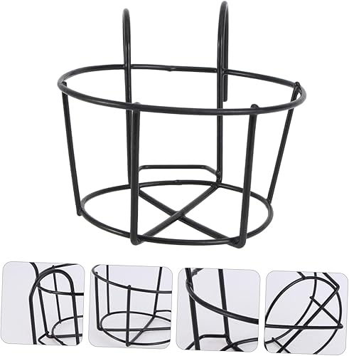 Miniatura 3 de Cabilock Soporte de metal negro para plantas colgantes para suculentas y flores, diseño geométrico, elegante soporte para macetas para interiores y