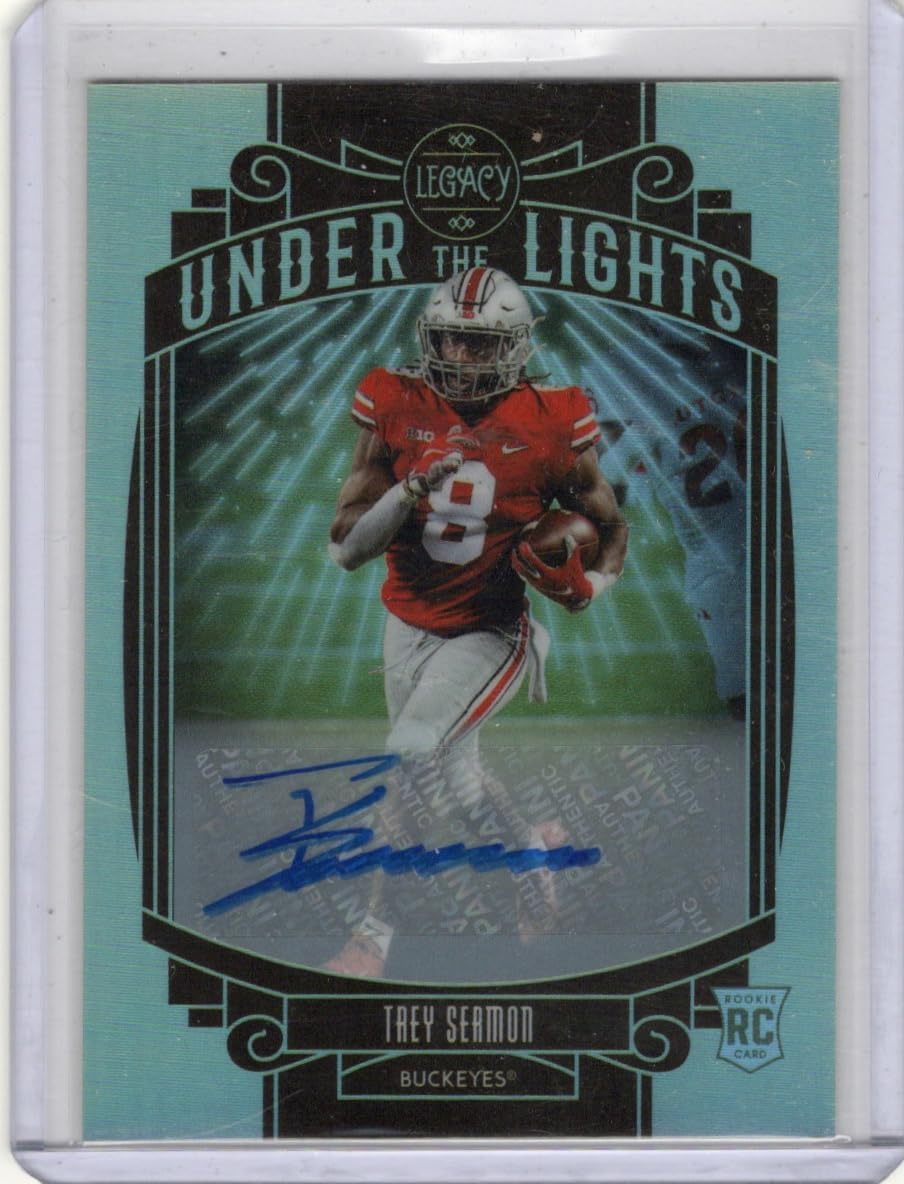 Trey Sermon Autographed Under the Lights Rookie Card Collectible Football Card - 2021 Legacy Football Card #UL-TS (Colts)