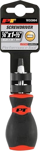 Miniatura 2 de Performance Tool - Destornillador plano de 316 de pulgada x 3 pulgadas (W30986), herramientas de mano - destornilladores profesionales