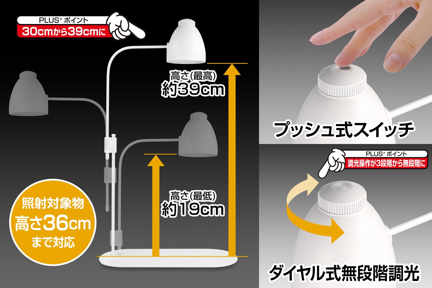 Amazon.co.jp: ジェントス (GENTOS) そだつライト PLUS+ (White, 6.0W