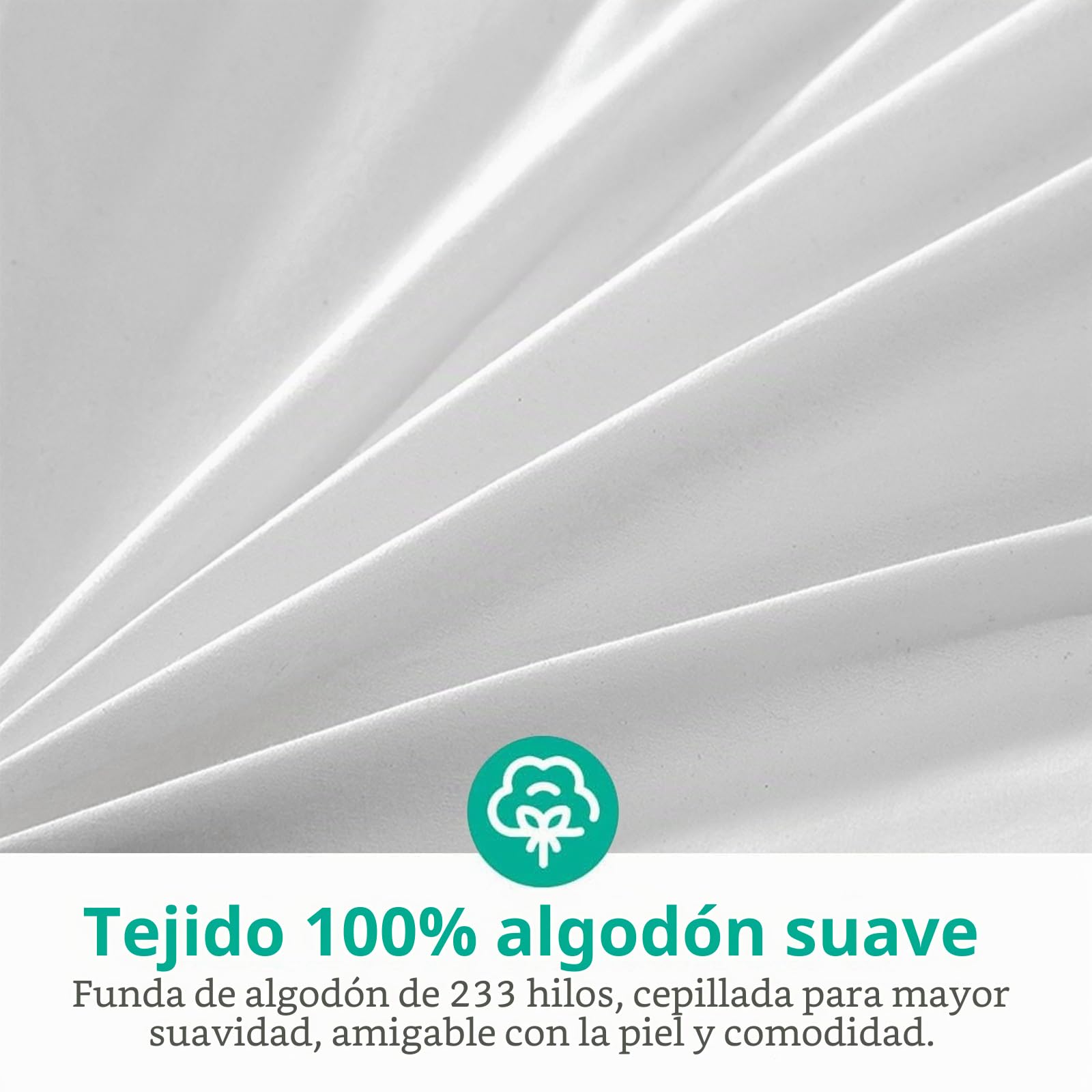 APSMILE Edredón Relleno Nórdico de Pluma y Plumón Cama 180-240 x 260cm Tejido de 100% Algodón para Toda Estación Densidad 320 gr/㎡