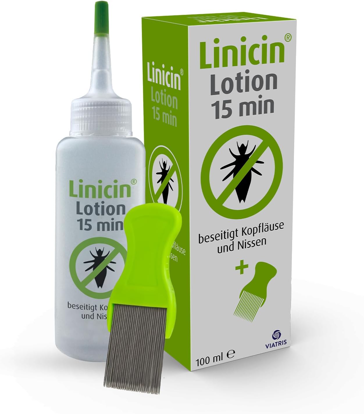 LINICIN Lotion 15 Min. Without Lice Comb 100 ml