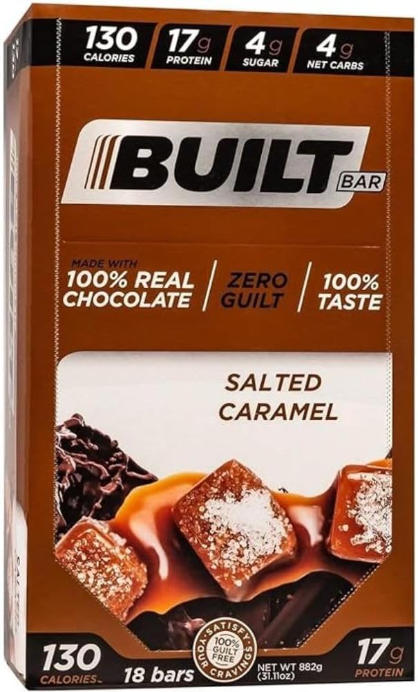 Built Bar Salted Caramel 18/Box, 954 g