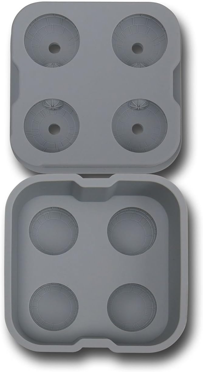 Star Wars Death Star Ice Cube Mold Tray | Freezer Bar Items Shapes & Trays | Silicone Specialty Molds | Kitchen and Bar Accessories | Officially Licensed