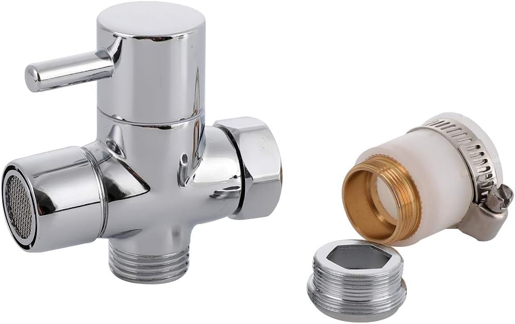 LINZI Brass Tap Diverter Splitter for Kitchen and Bathroom Sink Faucet Valve M22 X M24