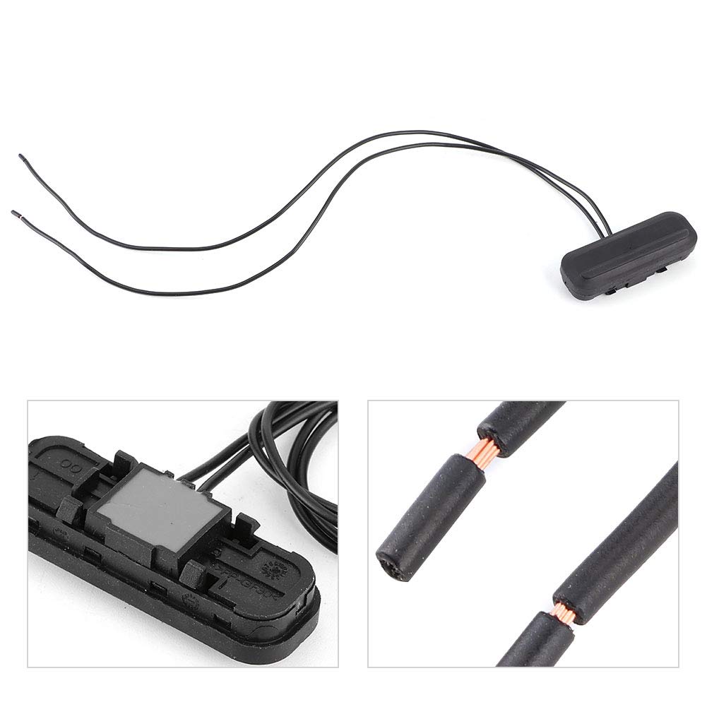 Kofferbakknop compatibel voor Chevrolet Orlando, Cruze, Opel Insignia A en Meriva B (2008-2018) met schakelaar, centrale vergrendeling, achterklep, kofferbak