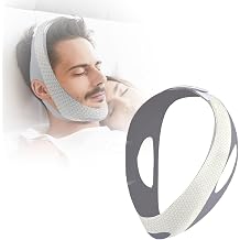 Snore Reduction Chin Strips - Chin Strap for Sleeping with Adjustable Velcro, snoring Solution Chin Straps Comfortable Stop Snoring Solution, Anti Snoring Devices Breathable and Reusable