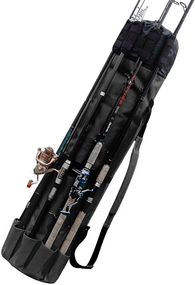 Portable Fishing Rod Bag Pole and Reel Carrier Storage Case Great Gift