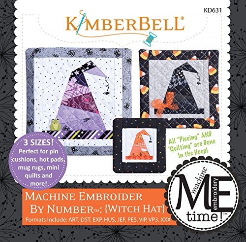 Machine Embroider by Number Witch Hat In the Hoop Machine Embroidery CD by KimberBell
