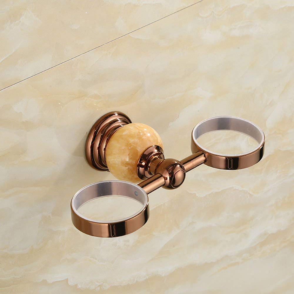 GZZ Europäische Jade Rose Gold Doppel Tasse Paar Zahnputzbecher Waschbecken Keramik Bad Zubehör