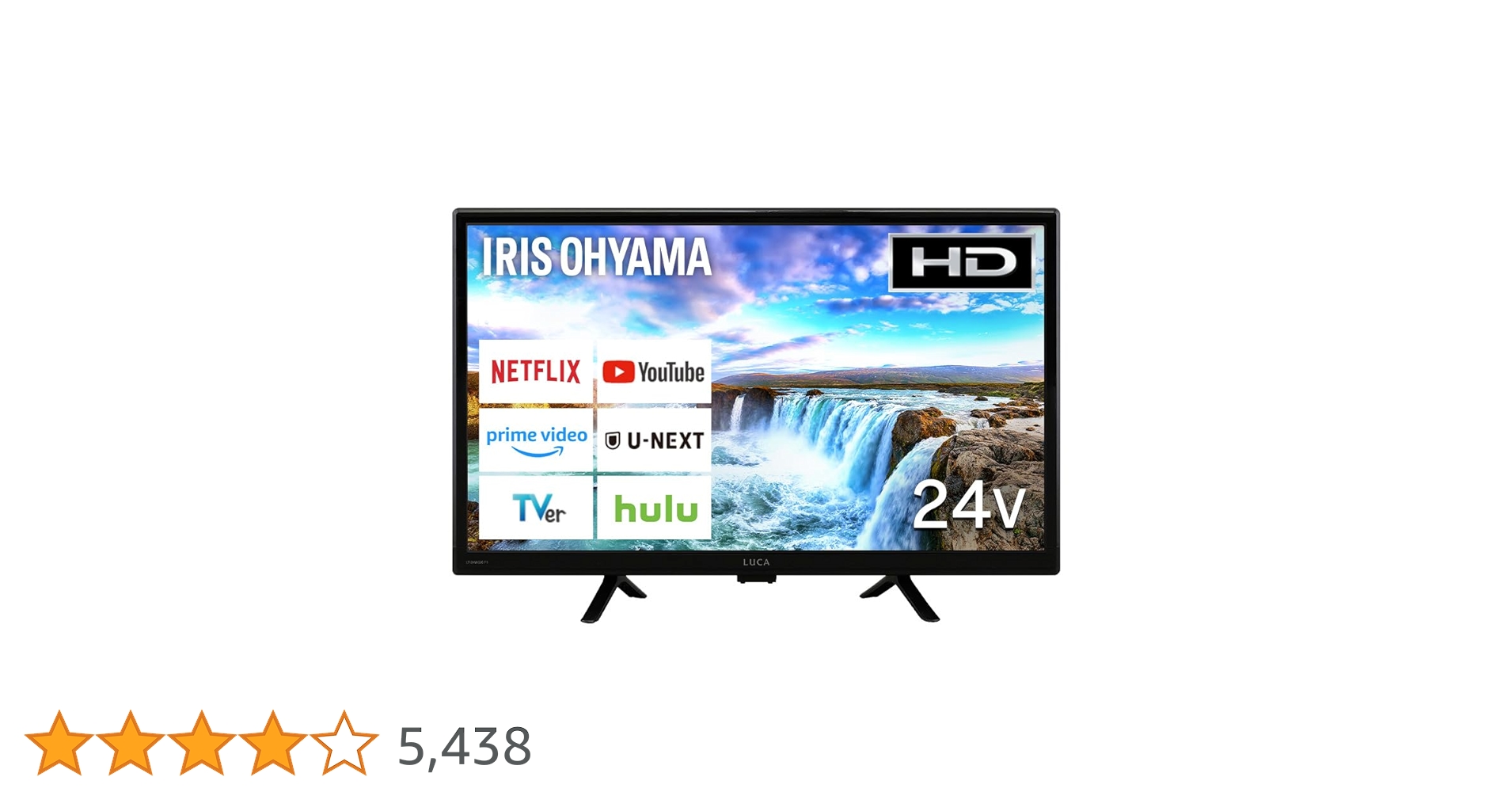 ジ*マ様 【25年製/美品】アイリスオーヤマ 24インチWチューナー搭載24WG 24V型 Google チューナーレスTV LTL-24WG-F1 ブラック 111318