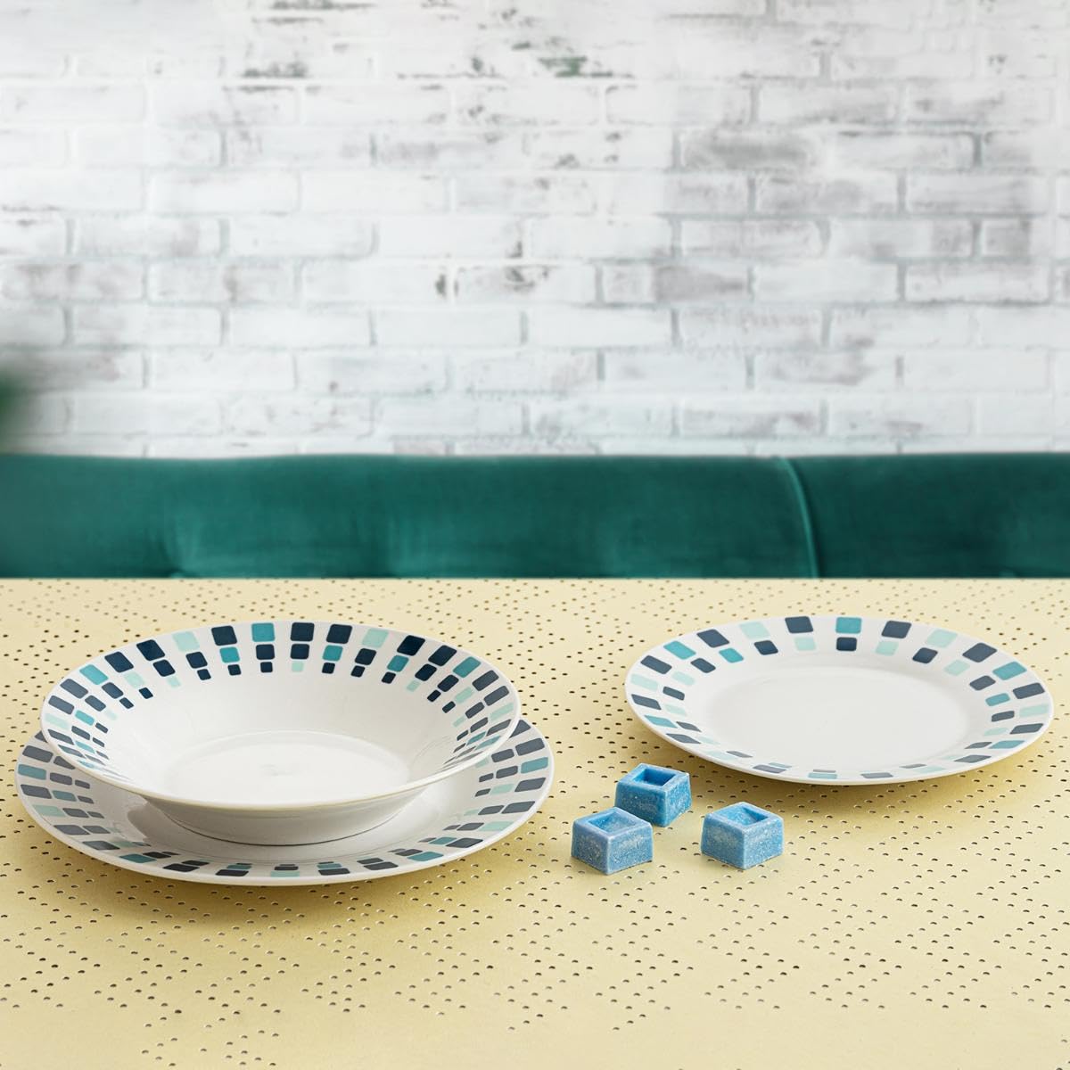 Quid Simetric Vajilla Porcelana 18 Pieces -6 People Blanco, Único