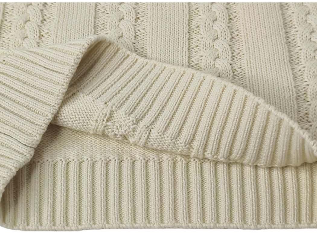 Boys Sweater Vest Cable Knit V-Neck Knitted Uniform Toddler Kids Girls Clothes Dress Vests - Image 4