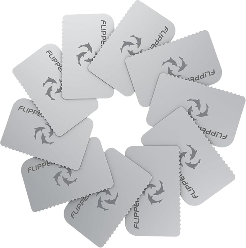Lâminas de reposição serrilhadas para raspador de algas de aquário FL!PPER Platinum – vidro e acrílico, pacote com 10