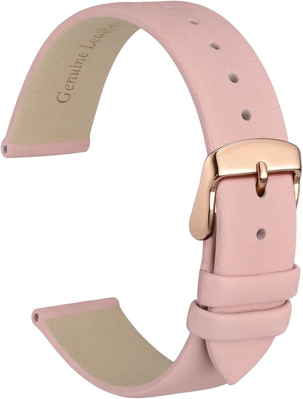 WOCCI Elegant Watch Straps, Genuine Leather Replacement Bands, Stainless Steel Buckle, 8mm 10mm 13mm 12mm 14mm 16mm 18mm 20mm 22mm
