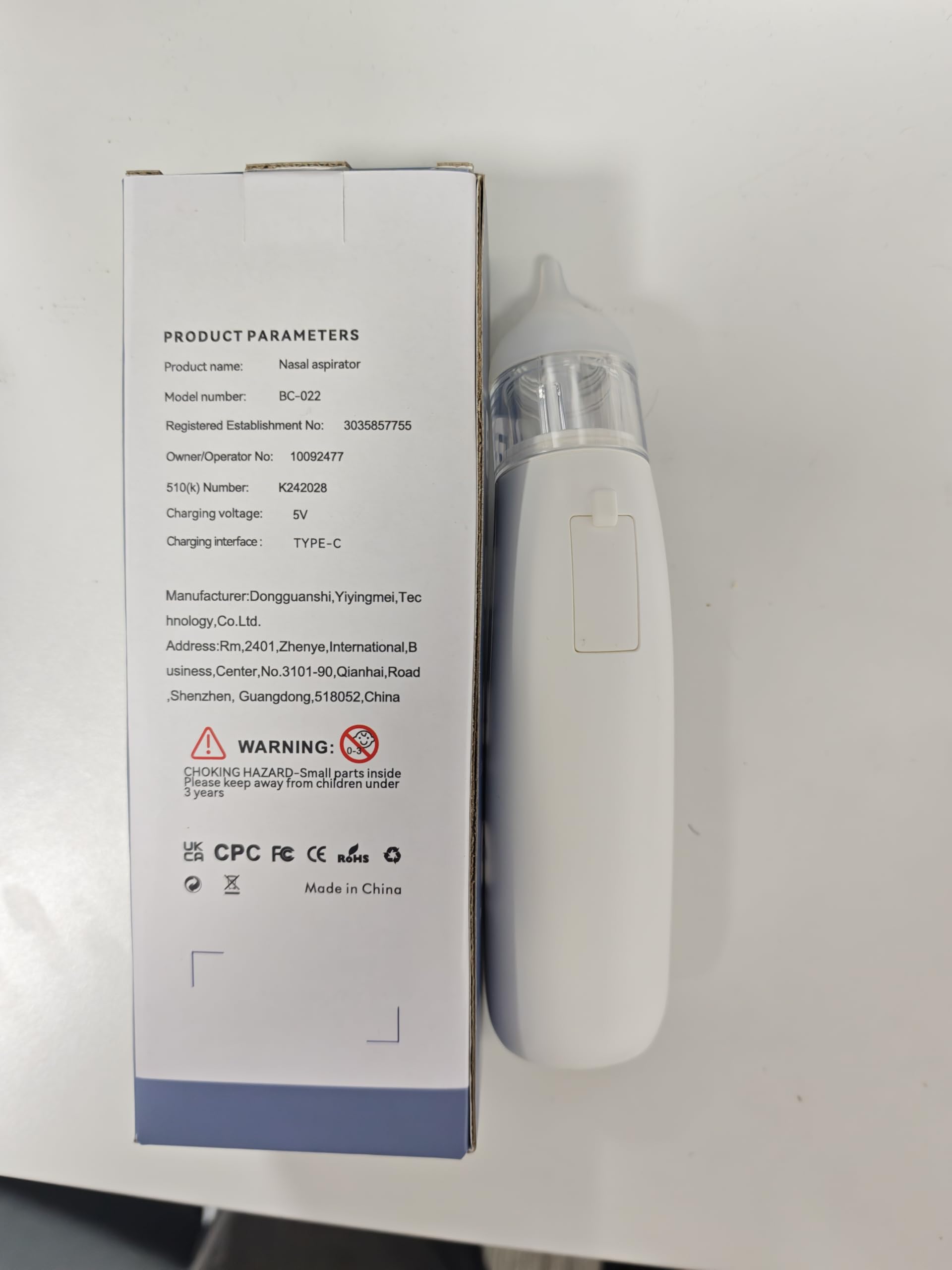 Aspiratore nasale elettrico per bambini, ricaricabile, con 5 livelli di aspirazione, musica e luce, in silicone, sicuro per rimuovere il moccio e il muco per neonati, neonati e bambini piccoli (blu)