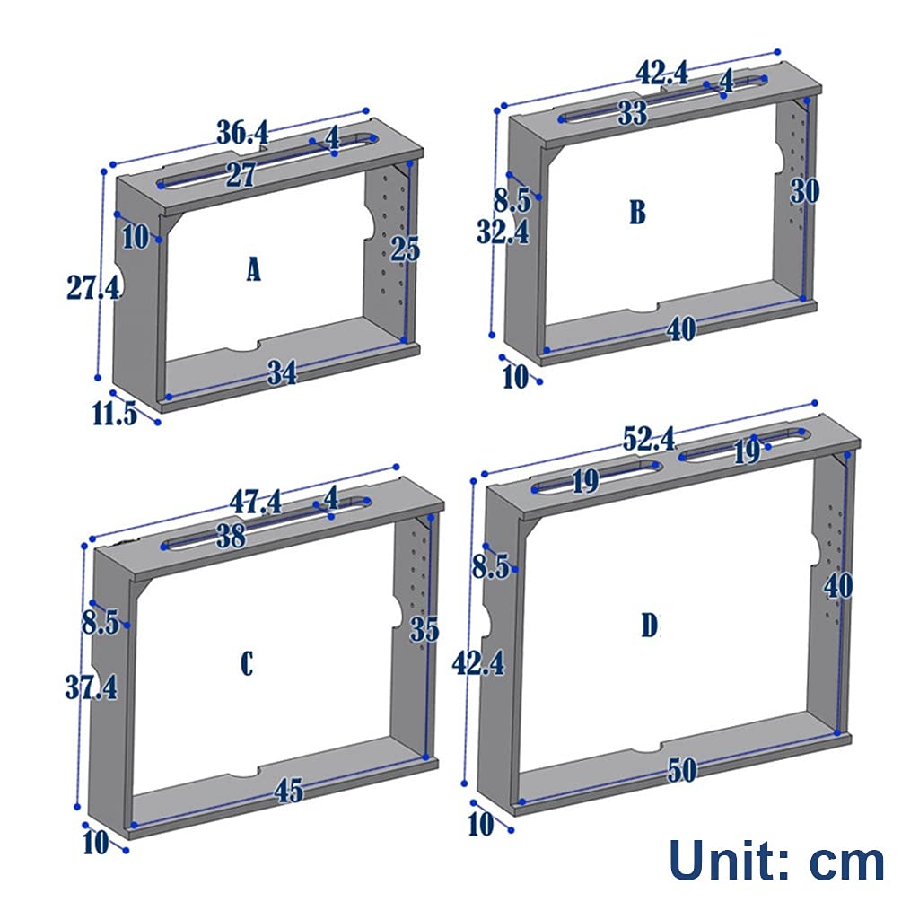Scaffale per router WiFi wireless con scatola organizer per cavi per protezione da parete per presa TV e scatola di archiviazione WiFi Occlusione per router.