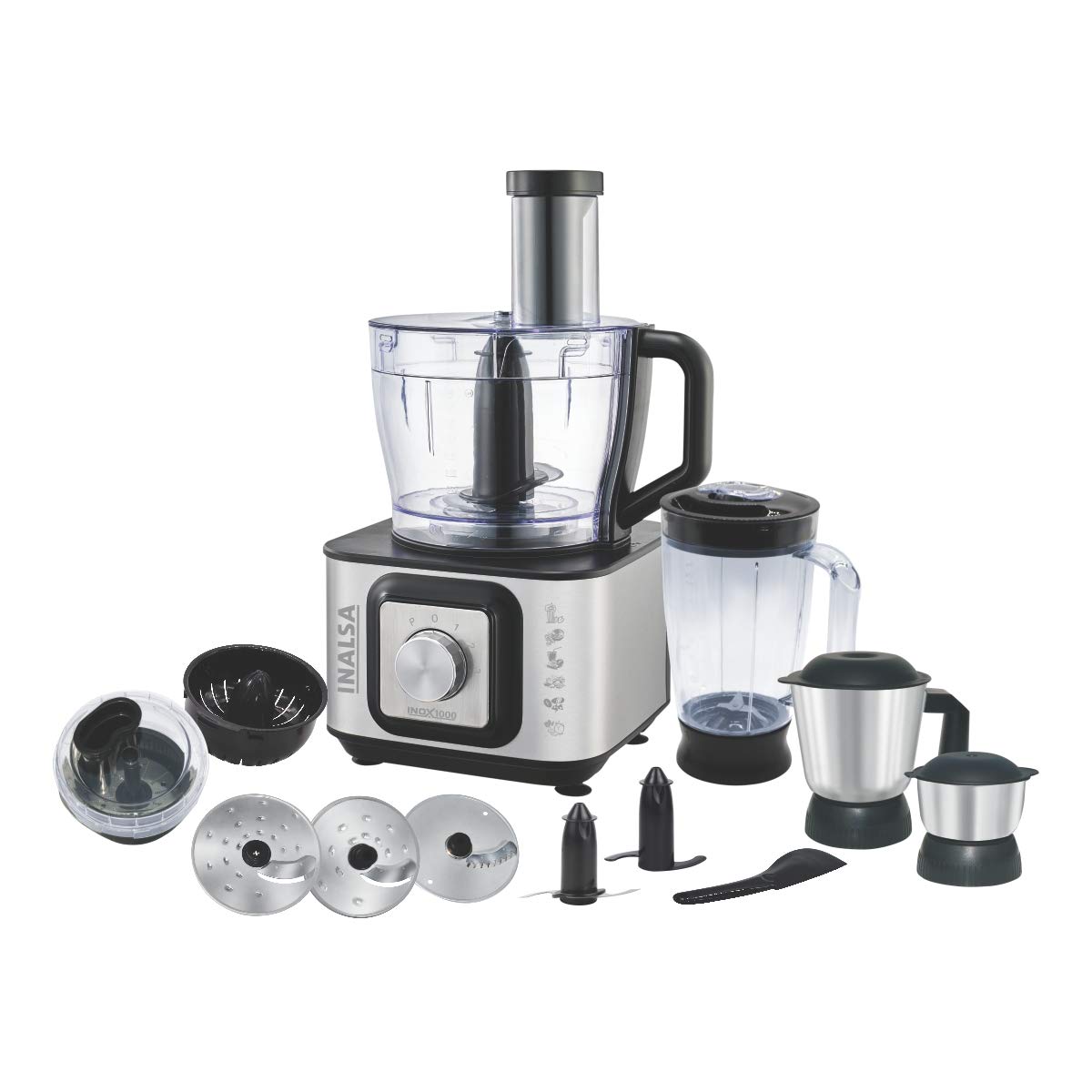 Buy INALSA INOX 1000 1000W Food Processor with Blender Jar,304 Grade SS