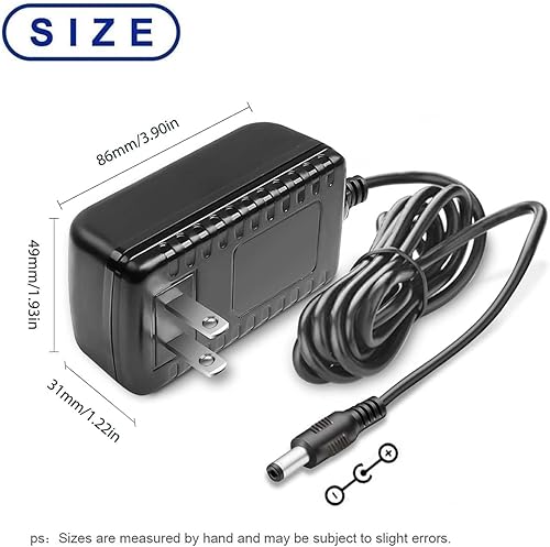 Miniatura 5 de Replacement 12V AC DC Power Cord Charger for X Rocker Pro Series H3 51259 Video Gaming Chair 51231 51396, X Pedestal 51274 51277 51056, Ace Bayou V