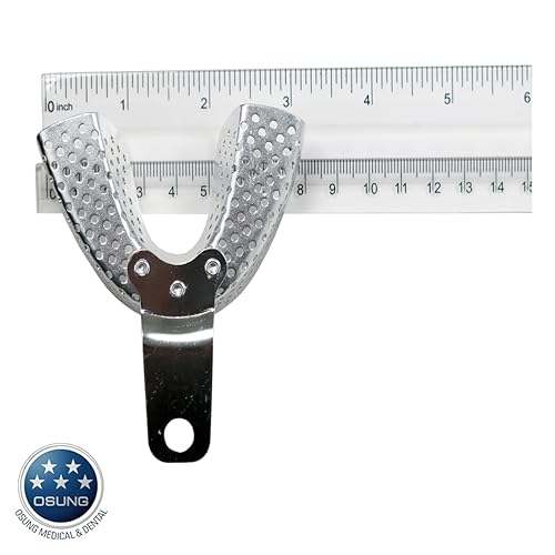 Miniatura 4 de Osung TARLL Bandeja de impresión dental, regular, aluminio, L-inferior