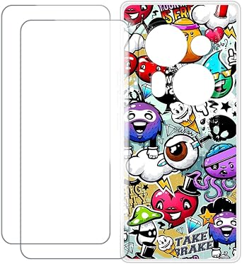 Screen Protector and Case for Tecno Phantom X2 Pro - Graffiti