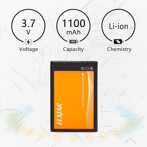 Miniatura 3 de Paquete de 5 baterías de iones de litio de 3.7 V 1100 mAh de repuesto para radios bidireccionales Retevis RT22 RT22S RT15 RT19 LUITON LT-316