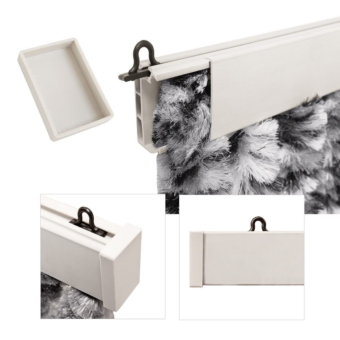 emmevi Tenda Ciniglia Per Porta Proteggi Sole Antimosche Lavabile Regolabile Mod.TENDA_CINIGLIA_(1) 100X220