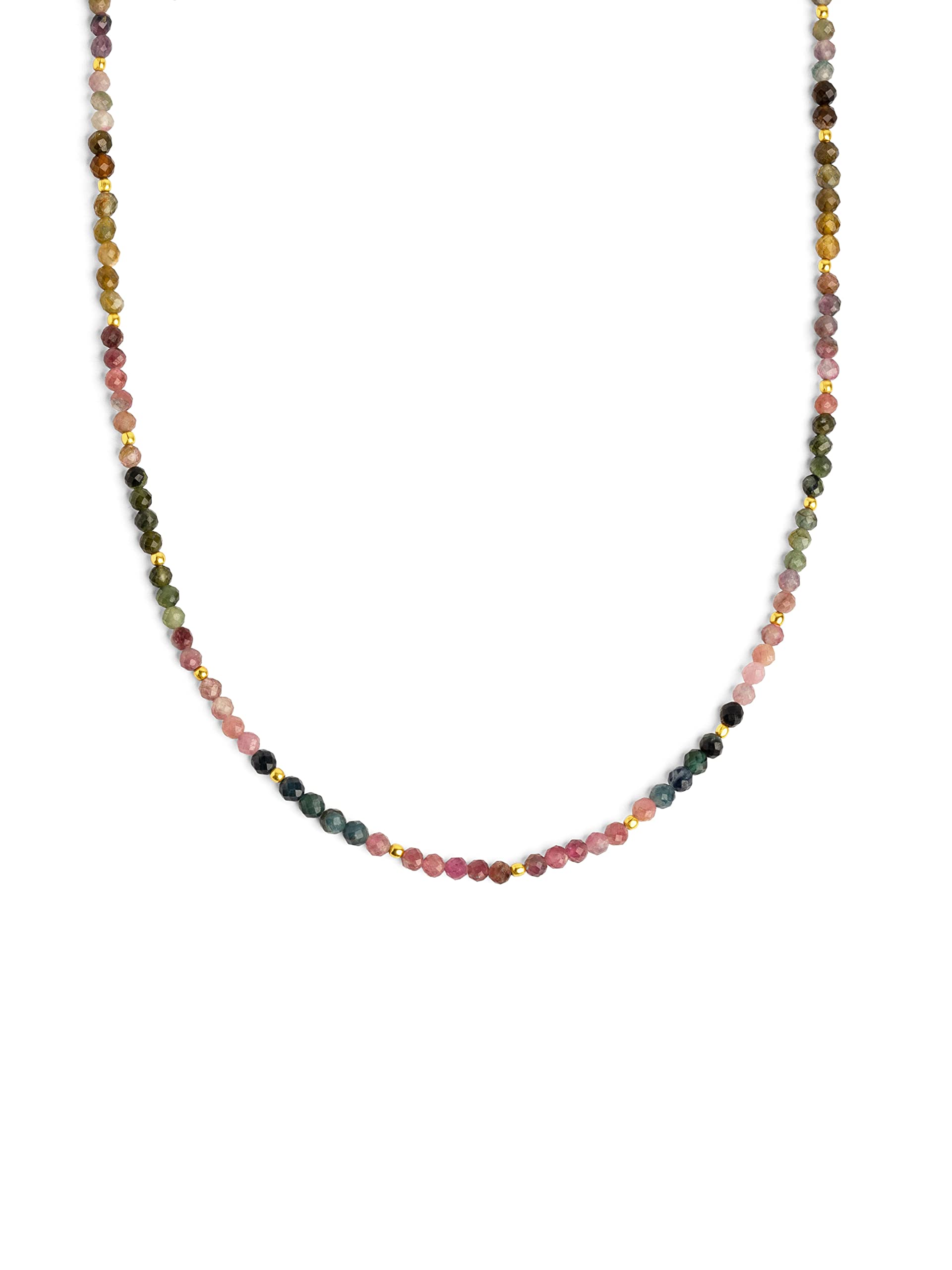 SINGULARU Collana da donna Altea Dots Tourmaline Syra Acciao Placcato Oro