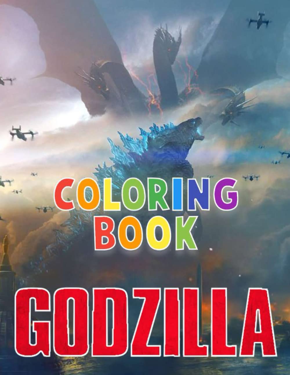 Buy Godzilla Coloring Book: Perfect Gifts For Godzilla Lovers With ...