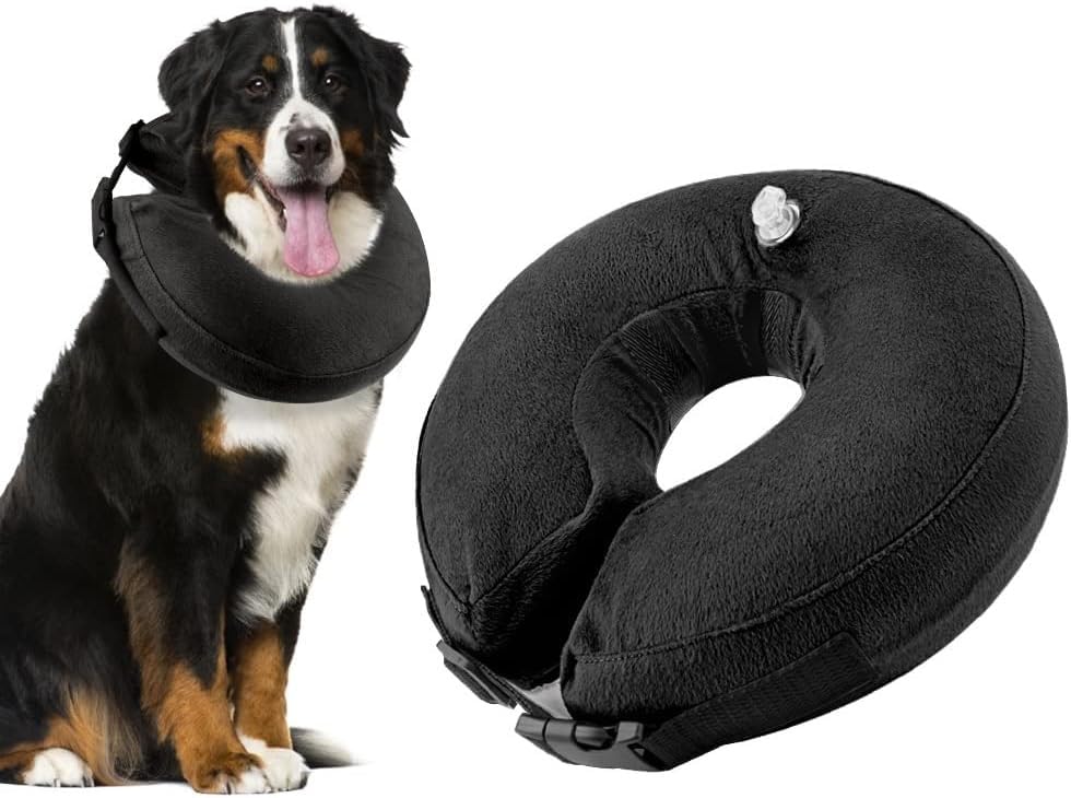 Nasjac Collar de recuperación Inflable para Perros, Collar Inflable para Perros de recuperación de Mascotas Suave con Hebilla Ajustable