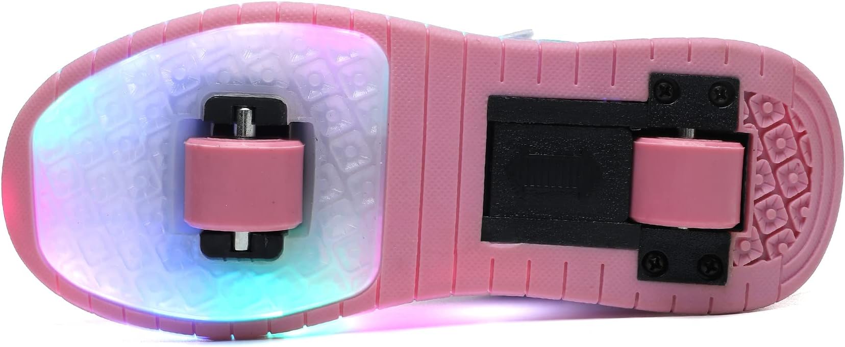 Scarpe Con Luci LED Ricaricabili USB - Sneakers Luminose Con Rotelle Per Bambini, Multicolore