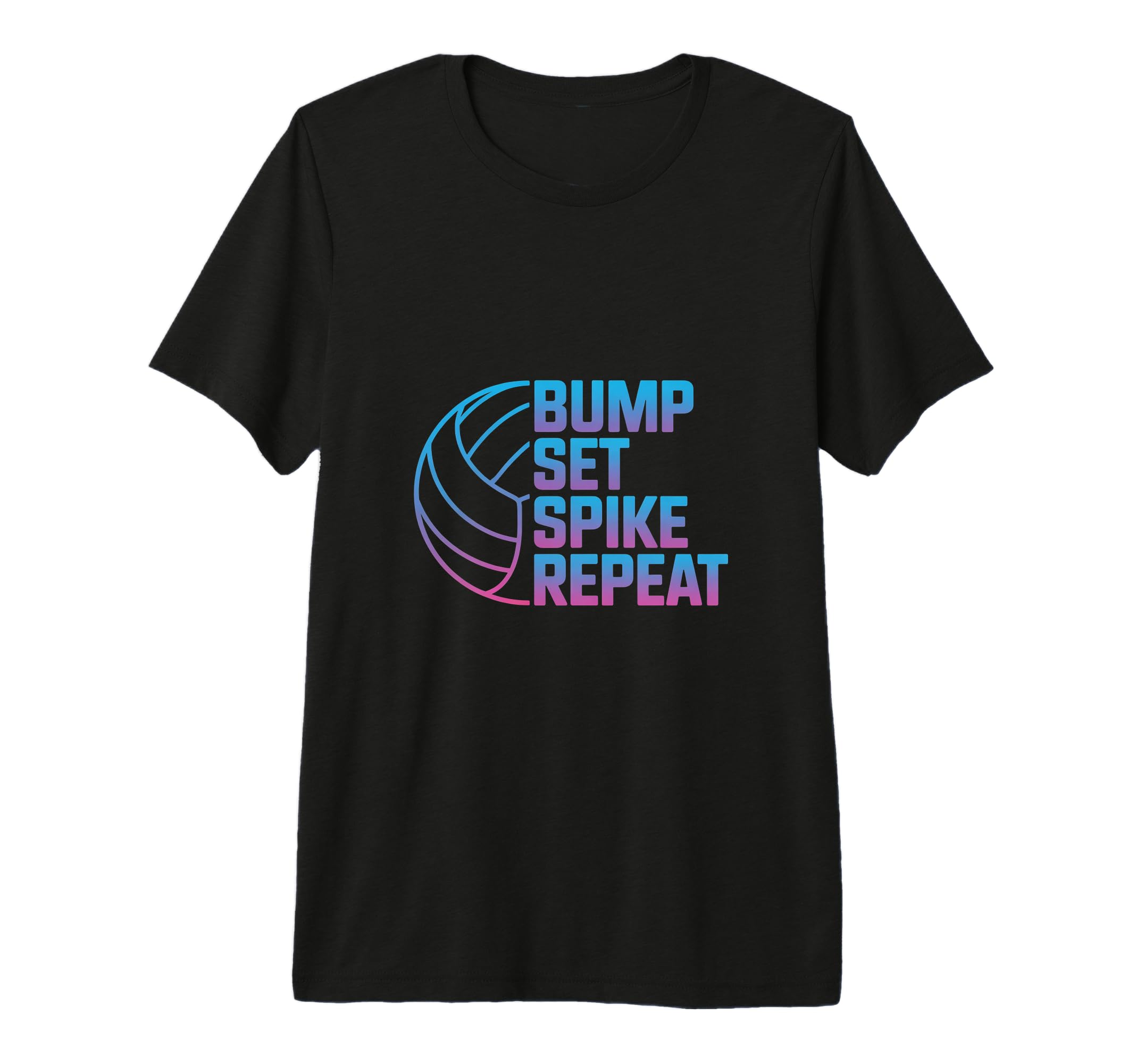 Bump Set Spike Repeat Classic Volleyball Movement Design Premium T-Shirt