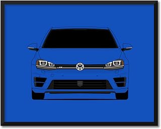 CUSTOMIZABLE COLOR: Volkswagen Golf R MK7 (2015-2017) Inspired Poster Print Wall Art Decor Handmade (Unframed)