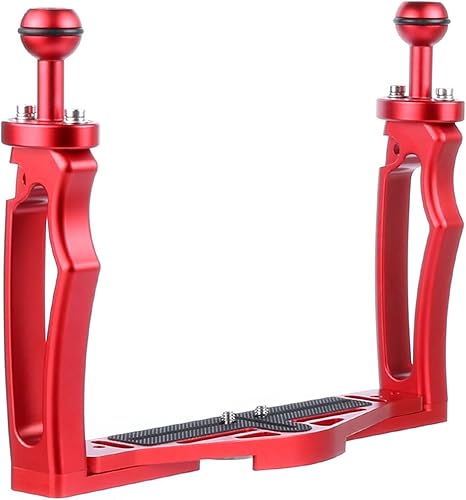 Miniatura 7 de Soporte estabilizador de video subacuático Soporte de bandeja de cámara de aleación de aluminio Brazo de montaje de brazo de doble bola para buceo
