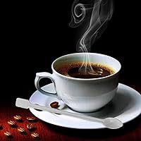 Vista 4 de Cuchara de café, 500 unidades, desechable, pequeña cuchara de té para café, plástico blanco, palitos de cóctel, mini agitador de té