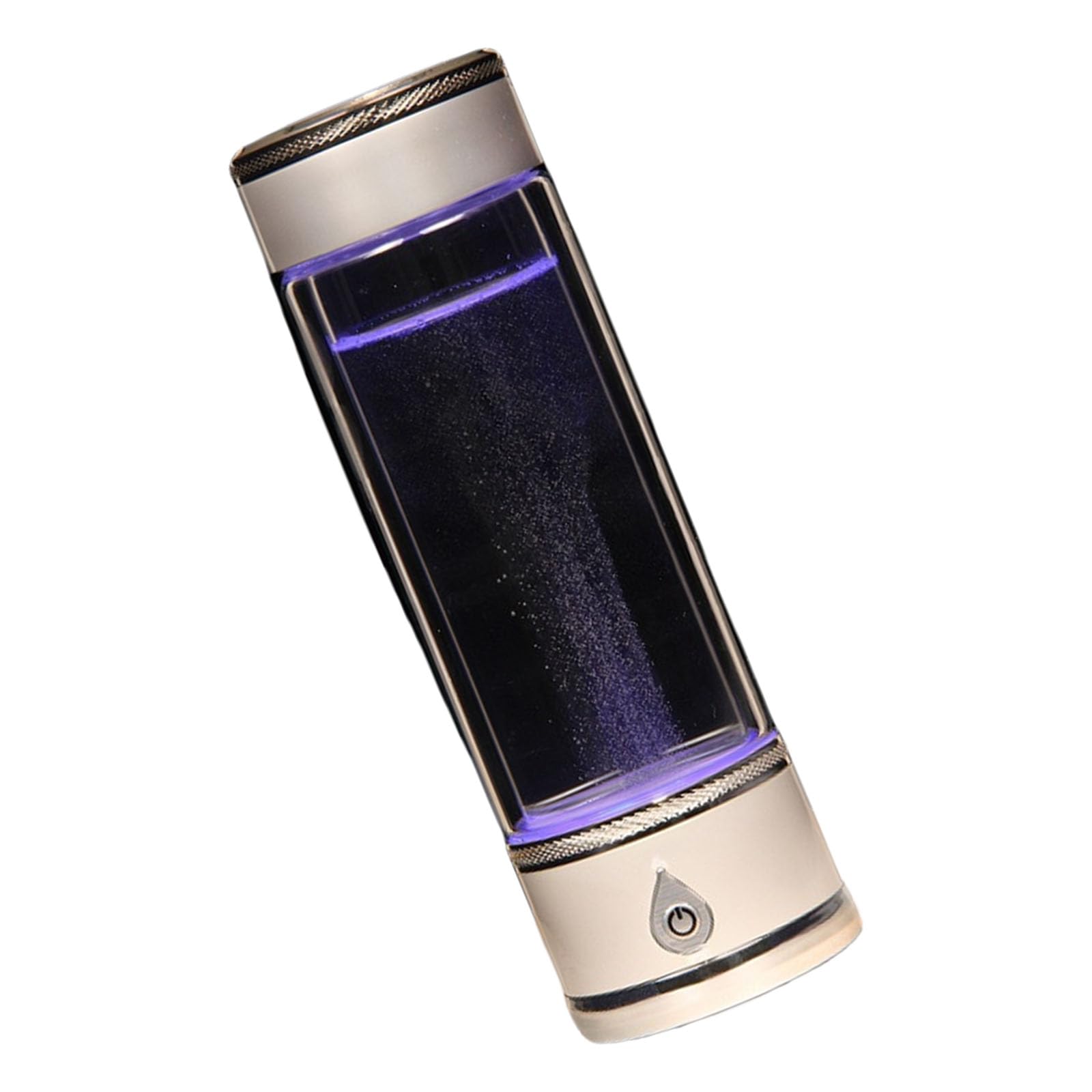 Bouteille ioniseur d'eau avec texture en verre élégante et technologie USB