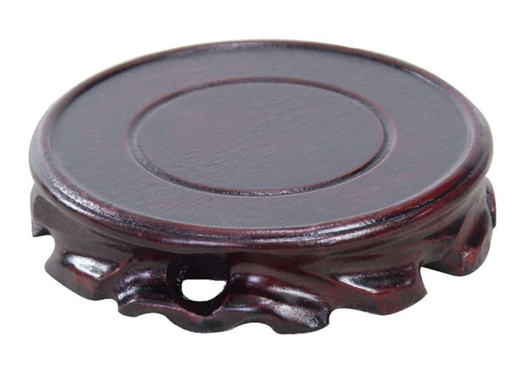 Base en verre de bonsaï de vase de théière pratique de présentoirs en bois pour la décoration de bureau à la maison(#2) Ornaments Ornaments Ornaments