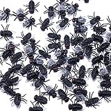 FunLavie Plastic Flies Halloween Fly for Gag Gifts/Party Favors/Prank Kit -100 Pcs by