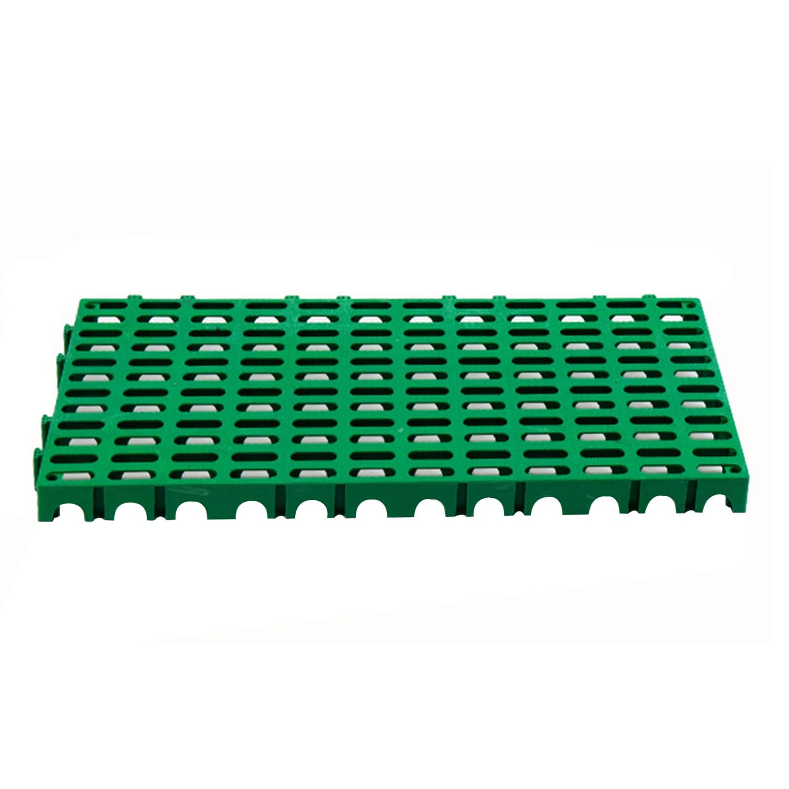 GOCHUSX Plastic Pallet, Lightweight Storage Grid Pad, Breathable Grid Ventilation Pallet for Restaurant Kitchens Shops Supermarket Basement Storage Warehouse(Green,80x40x5cm-3PCS)