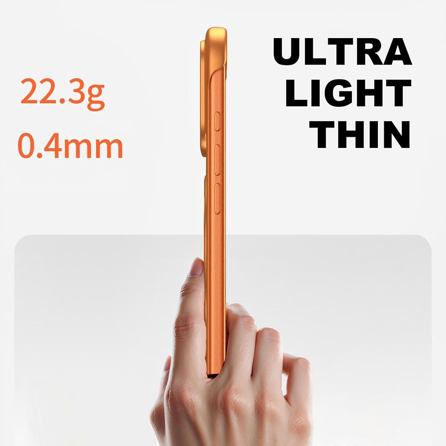 Grain Leather Frameless Case for iPhone 17/17 Air/17 Pro/17 Pro Max, Ultra-Thin Magnetic Cover with Ring Stand, Anti-Slip Anti-Fall Daily Protection(Gray,17)