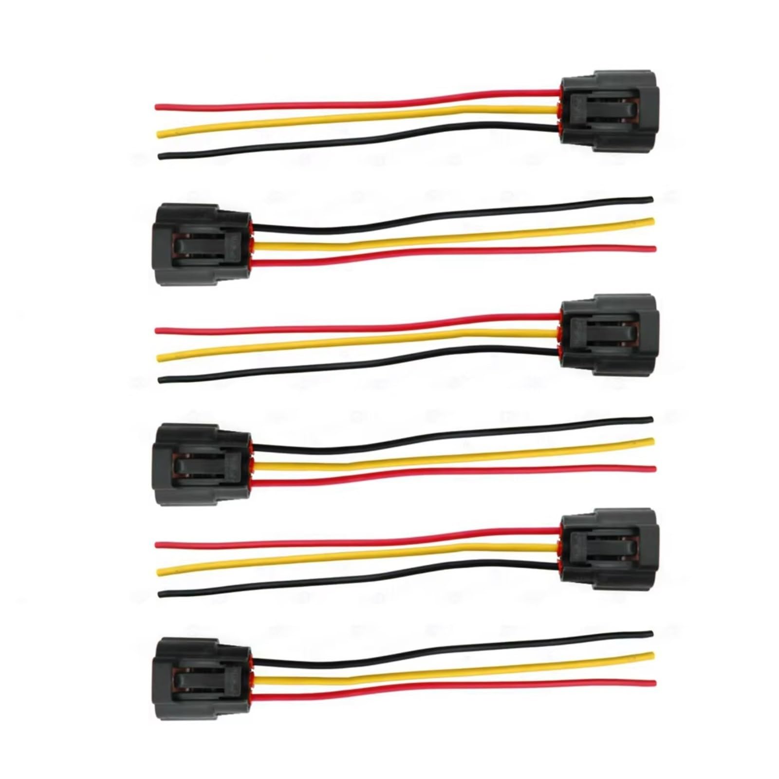 Kfz-Stecker für Mitsubishi Colt MK4 1.6 1992-1996 Lancer Mk8 1.8 2008 Zündspulenstecker Kabelbaumstecker MR994643 (6 Stück)