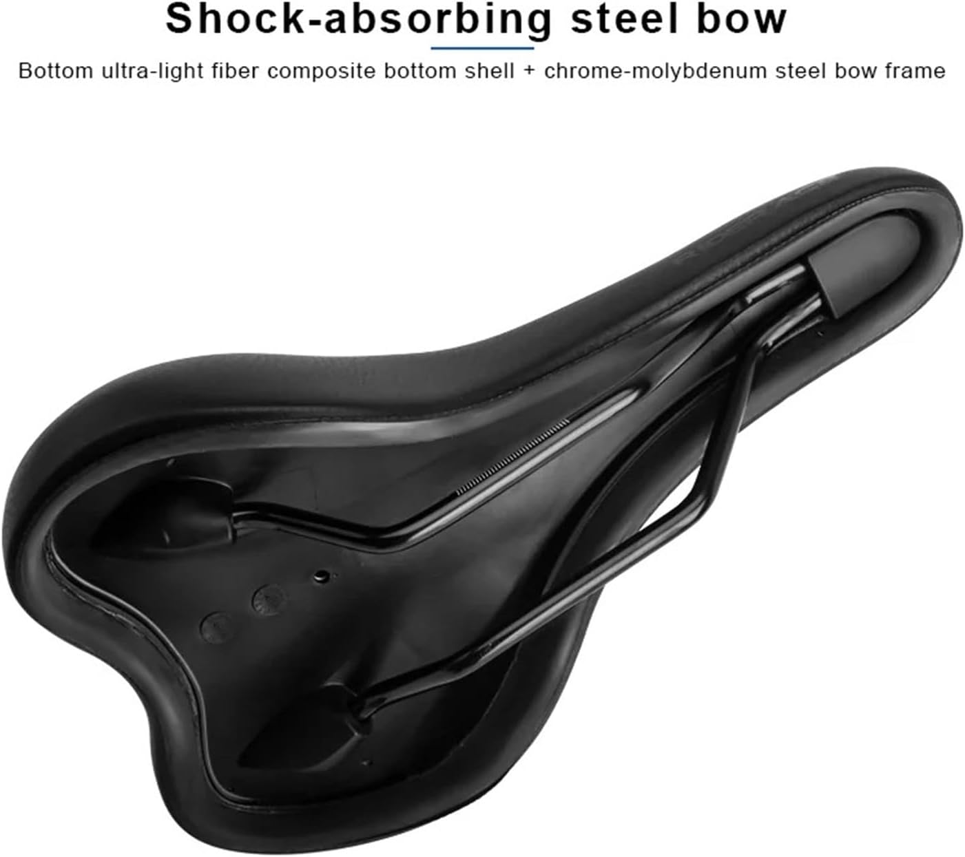 Vintage Bicycle Saddle Thickened Soft PU Leather Sponge Comfortable Shock Absorption for Mountain Cycling Cushion