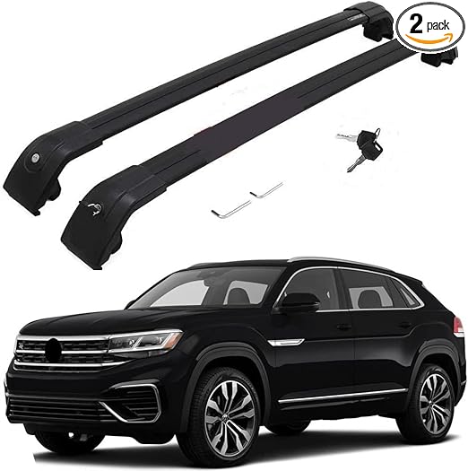 US Cargo Racks for 2020-2025 VW Volkswagen Atlas Cross Sport Roof Rack Cross Bars Rail Luggage Carrier Lockable Accessories