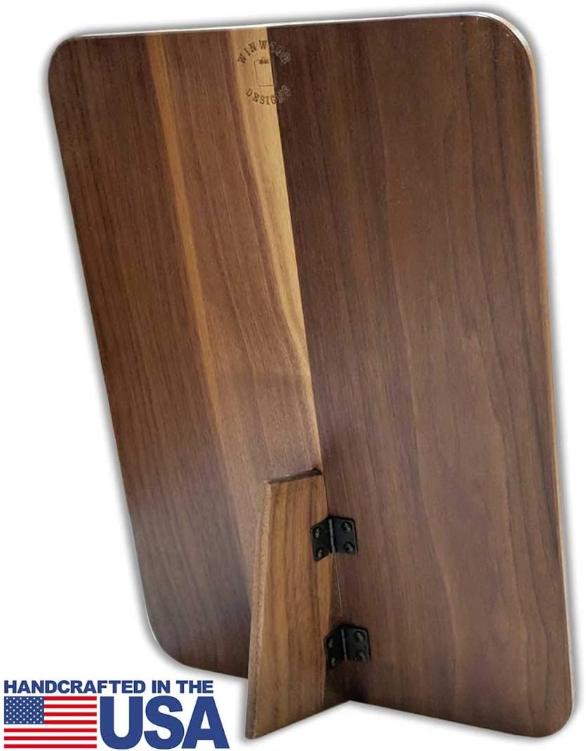 Walnut Menu Clipboard, Letter-Size Restaurant Clipboard, Wooden Standing Clipboards 9.5" x 13.5" Sustainably Harvested and eco-Friendly