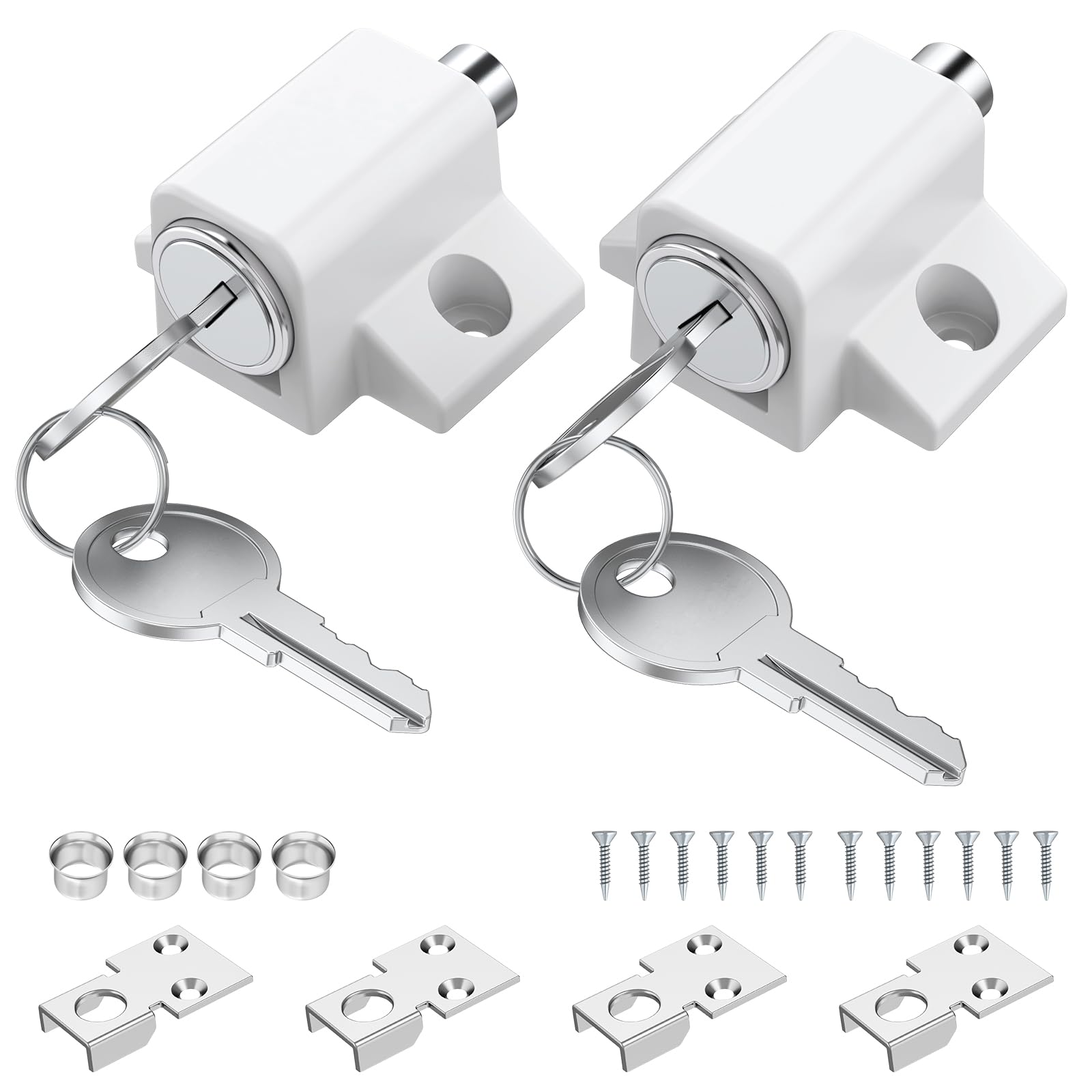 Window Restrictor Child Safety Lock for UPVC Windows/Wood Pet Proof Easy Fit Baby & Child Proof Window Lock, Fits Most Windows Patio Doors for Home Safety
